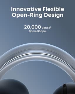 soundcore AeroClip by Anker - Oordopjes met open oor - Clip-on hoofdtelefoon - Adaptief comfort - Heldere gesprekken met 4 microfoons en AI - Stabiele pasvorm - 12mm drivers voor helder geluid - Blauw — thumbnail 3