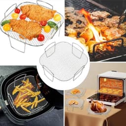 Multifunctioneel Airfryer Accessoires en Roestvrij Staal Grillrooster — thumbnail 6