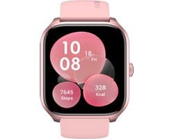 oraimo Watch 5 Lite – Slimme horloge met 2,01” HD-scherm, Bluetooth-bellen, 115 sportmodi en IP68 waterdicht – Roze