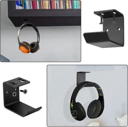 Headset Houder - Koptelefoon houder - Headset Standaard - Headset Haak - Koptelefoon Haak - Hoofdtelefoon Hanger - Zwart — thumbnail 3