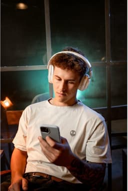 Concept HS4081 SoundJoy - Draadloze hoofdtelefoon - Tot 45 uur - Bluetooth 6.0 - Actieve ruisonderdrukking tot 18 dB - Wit — thumbnail 9