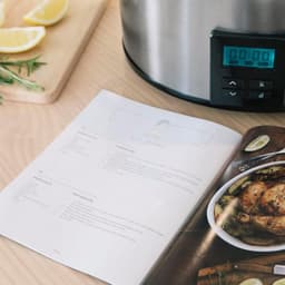 MMP® Slowcooker met timer - Slowcooker - Crockpot - Zwart - 31cm x 25cm x 40cm — thumbnail 6