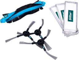Sillar, set accessoires voor stofzuiger, vervangings, geschikt voor Mi Robot Vacuum Mop Pro, Viomi V2 V3 PRO SE, 3x HEPA filters, 3 zijborstels, hoofdborstel, 7 stuks — thumbnail 1
