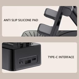 Crrynuo - Bluetooth Speaker - Telefoonhouder - Powerbank - Draadloze Speaker - 1 Stuk - 3-In-1 - Zwart — thumbnail 3