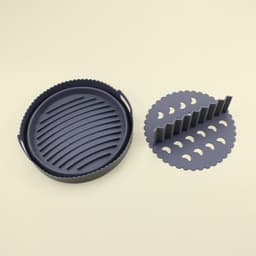 Mold siliconen airfryer, herbruikbare vierkante bakmand, geschikt voor diverse soorten airfryers (grijs) — thumbnail 4