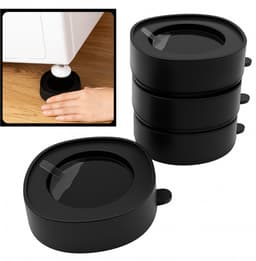 Trillingsdempers Wasmachine met Gel – Set van 4 stuks – Zwart - Anti-Trillingsvoeten – Geluidsreductie & Anti-Slip – Universeel – Beschermt Vloer & Apparaat — thumbnail 1