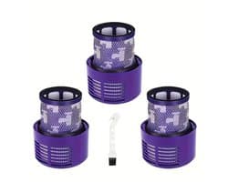 17 Parts – 3-Pack HEPA Motorfilters 970013-02 – Geschikt voor Dyson V11 & V15 Steelstofzuigers – Compatibel met SV14, SV17, SV22 – Wasbare Vervangende Filters – Voor Absolute, Pro, Total Clean, Torque Drive, Animal & Parquet