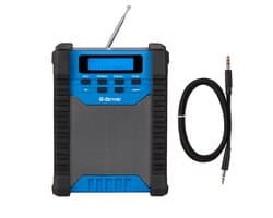 Denver Bouwradio DAB+ met Bluetooth - met Accu - AUX (meegeleverd) - FM - USB-C - Waterdicht - Bouw Radio – Noodradio