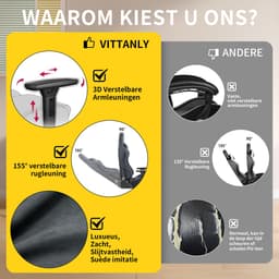 Gaming stoel - luxe imitatie suède Gamestoel- ergonomische bureaustoel met voetensteun - hoofdsteun en lendenkussen-3D armleuningen-90-155 graden rugleuning-Grijs — thumbnail 4