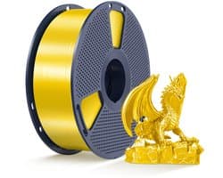 SUNLU PLA+ SILK 3D-filament 1.75mm 1kg GEEL