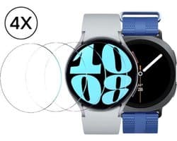 Screenprotector geschikt voor Samsung Galaxy Watch 4 / 5 / 6 / 7 / 8 - 44mm Screen Protector - 4 Stuks - Podec