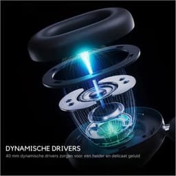 DrPhone Picun F6 Draadloze Over-Ear Bluetooth 5.3 Hoofdtelefoon – App Ondersteuning - Hybride ANC & ENC – Zelfadaptieve Ruisonderdrukking - Transparantie Modus- Ruimtelijke Audio & Hoofdbewegingsvolging - Wit — thumbnail 6