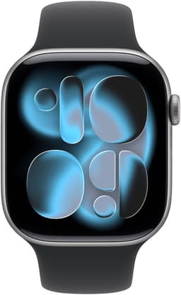 APPLE Watch Series 11 GPS - 46mm Aluminium Case - Black Sport Band M/L Smartwatch Space Grey — thumbnail 1