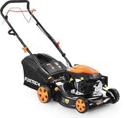 3-in-1 Benzine Grasmaaier met Achterwielaandrijving - 42 cm Maaibreedte - Voor Kleine Tuinen — thumbnail 1