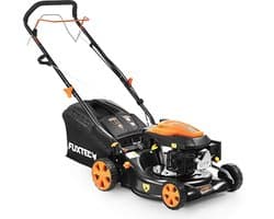 3-in-1 Benzine Grasmaaier met Achterwielaandrijving - 42 cm Maaibreedte - Voor Kleine Tuinen