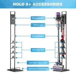 YONO Stofzuigerstandaard Universeel geschikt voor Dyson V10/V11/V15/V16 - Houder Stofzuiger en Accessoires - Zwart — thumbnail 2