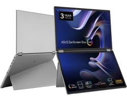 ASUS ZenScreen Duo OLED MQ149CD - 360° Foldable Portable Monitor - OLED - Dual USB Type-C mini-HDMI - Dual 14 Inch