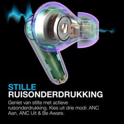 JLab Go Pods ANC Draadloze Oordopjes Met Noise Cancelling - Oortjes Draadloos Bluetooth - 26 uur Batterijduur - Hybrid ANC - Equalizer EQ4 App - Multipoint - Fast Charging Case - Lila Roze — thumbnail 5