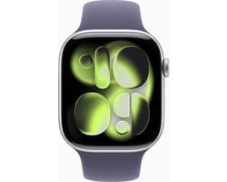 Apple Watch 11 - Wifi + 5G - 42mm - Silver Aluminium Case with Purple Fog Sport Band - S/M