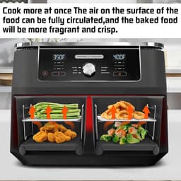 JeiibrZui Airfryer Rek - Multifunctioneel Rek - Geschikt Voor Alle Grills Gemaakt Van Roestvrij Staal - 6 Stuk - Universeel Grillen Zilver — thumbnail 5