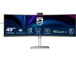 Philips 49B2U5900CH - Ultrawide QHD Curved Monitor - USB-C 100w - RJ45 - KVM switch - HDR400 - Webcam - 5jr Garantie - 49 inch — thumbnail 1