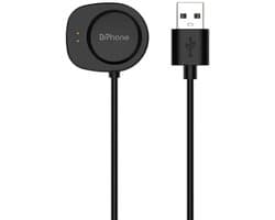 DrPhone USB Oplaadkabel 1m – Geschikt voor Amazfit T-Rex 3 A2322 & Balance 2 A2286 – Magnetische Smartwatch Charger 5V 1A - Zwart