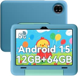 Blackview Tab 20 Kids Tablet - Kindertablet - 12GB RAM - 64GB ROM - 10.1 inch - Android 15 - Ouderlijk Toezicht App - Oogzorgmodus - Inclusief Beschermhoes - Blauw — thumbnail 1
