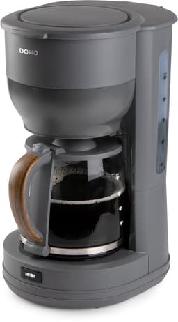 DOMO DO754K Koffiezetapparaat ‘Wood You’ - Filterkoffie – 1,25 L – Grijs - Houtlook — thumbnail 1