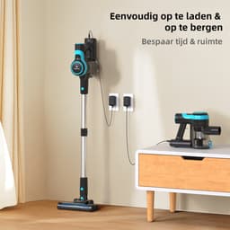 Grenintol V600 Steelstofzuiger Draadloos - Steelstofzuiger - Draadloze Stofzuiger - Stofzuiger Zonder Zak - Stofzuiger Draadloos - Compact & Licht - Geschikt Voor Tapijt, Harde Vloeren en Dierenhaar — thumbnail 4