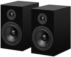 Pro-Ject Speaker Box 5E Boekenplank speakers - HiFi geluidskwaliteit – Compact ontwerp – Duurzaam MDF - Pianolak Zwart