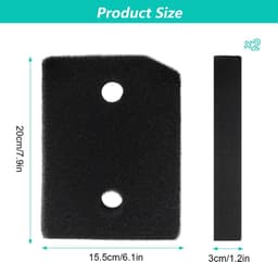 2 stuks - Filterdroger Geschik voor Miele - Droogfilters geschikt voor Miele T1 - Filter spons foam - Filter - Droger basisfilter - wasdroger sokkelfilter - 210 x 155 mm — thumbnail 7