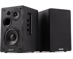 HiFi speakers - Audizio KS01 - Boekenplank speakers - Bluetooth - 80W - Zwart