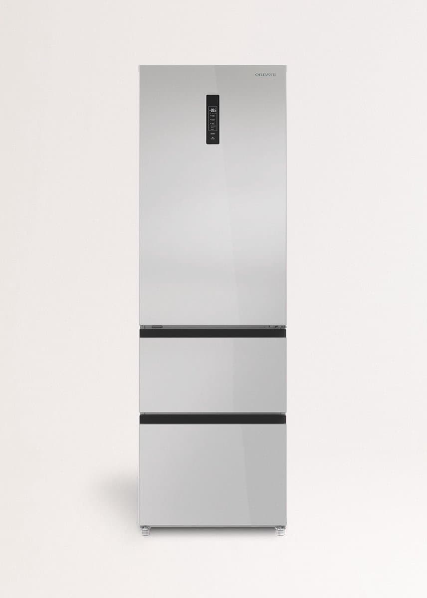 CREATE - 401L koelkast in Italiaanse stijl met Space Pro en Care+ - Roestvrij staal - FRIDGE STUDIO COMBI PRO FLEX 401 — afbeelding 1