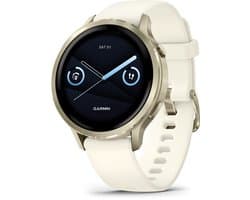 Garmin Venu 4 - Multisport smartwach - 41 mm - AMOLED - Goudkleurig/Creme