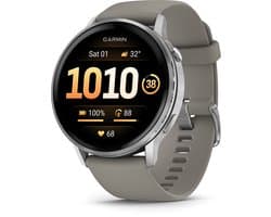Garmin Venu 4 - Multisport smartwach - 45 mm - AMOLED - GPS - Zilverkleurig/grijs