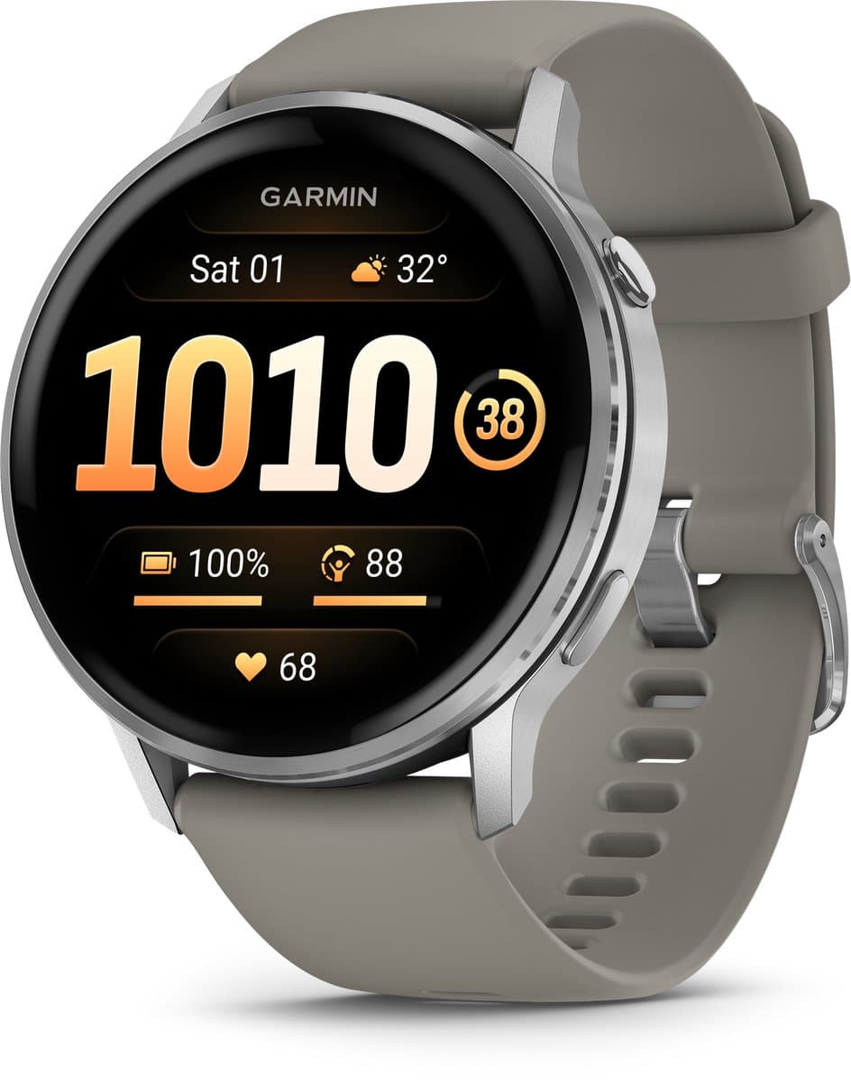 Garmin Venu 4 45mm Silver Gray | | 0753759342883 — afbeelding 1