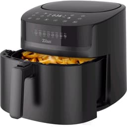 Airfryer XXL – 6,5 Liter – 1800 W – Touchscreen – 40–200°C – Automatische Programma’s – Uitneembare Mand – Zwart — thumbnail 1