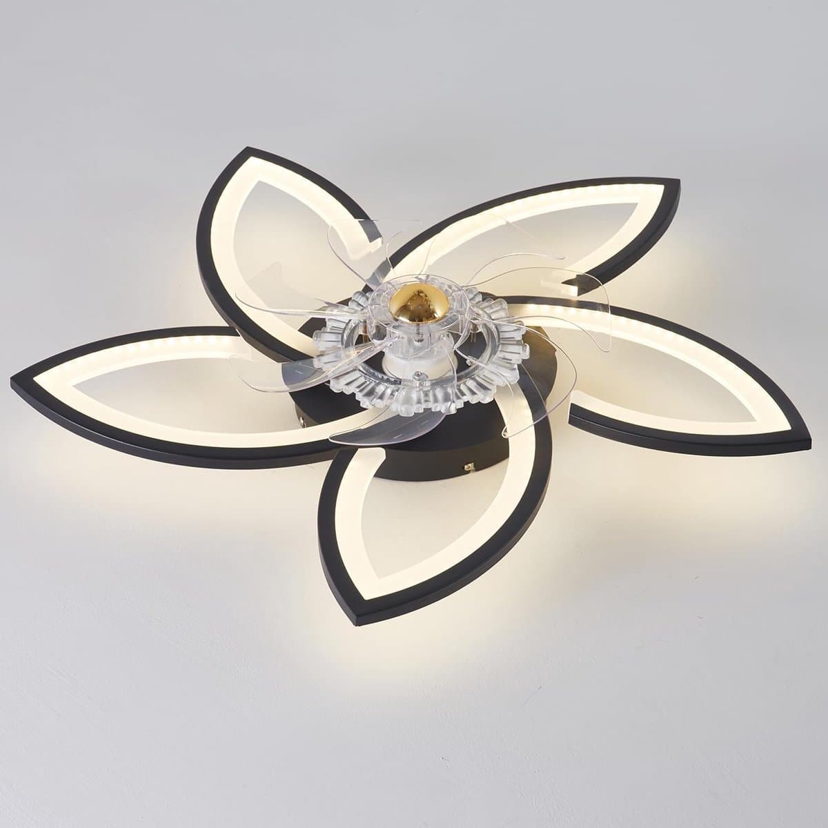 Moderne Dimbare Plafondventilator met Verlichting en Afstandsbediening — afbeelding 1