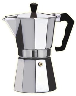 Floria Moka Pot Percolator 6-kops – Espressopot Aluminium – 6 cups – Voor Gas & Elektrisch Fornuis – Zilver — thumbnail 1