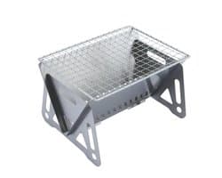 Home & Marker - Draagbare Opvouwbare Barbecue - RVS - 397g - 22x16x12cm - Voor Camping - PORTOGRILL