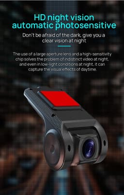 USB-auto DVR-camera-videorecorder, USB-dashcam, WDR Full HD-dashcam-autorecorder met 170° groothoeklens — thumbnail 5