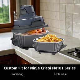 2-pack siliconen airfryervoeringen voor Geschikt voor Ninja Crispi FN101GY/FN101SG/FN101ST, Geschikt voor 4-QT en 6-cup 4-in-1 glazen airfryeraccessoires — thumbnail 2