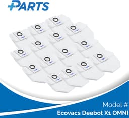Ecovacs Deebot X1 OMNI Stofzakken (15 Stuks, Plus.Parts® alternatief voor D-DB03-0003) — thumbnail 1