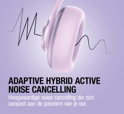 Fresh 'n Rebel Clam Ace 2 – Draadloze Bluetooth Koptelefoon met Active Noise Cancelling – 100+ uur Speeltijd - Met volume wiel - Dreamy Lilac — thumbnail 6