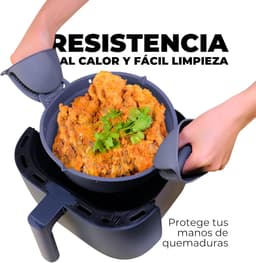 Siliconen ovenwanten verpakking van 2 | Keukenhandschoenen, ideale accessoires voor airfryers, duurzaam, hittebestendig, zacht, plakkerig, gemakkelijk te wassen. — thumbnail 5