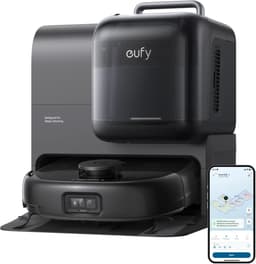 eufy Robotstofzuiger Omni E28, draagbare dieptereiniger, HydroJet dweilsysteem, 20.000 Pa zuigkracht, DuoSpiral borstels die ontklitten, CornerRover arm voor het schoonmaken van hoeken, alles-in-één-station, voor gezinnen met huisdieren en kinderen. — thumbnail 1