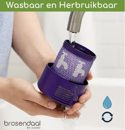Brosendaal Filter geschikt voor Dyson Cyclone V10 stofzuiger filter - SV12 | SV27 - Wasbaar en Herbruikbaar — thumbnail 3
