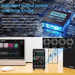 Digitale HiFi Audio Versterker met Bluetooth, USB en Karaoke Functies — thumbnail 3