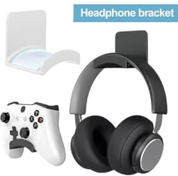 Universele Sticky Hoofdtelefoon Stand - Zelfklevende Hoofdtelefoon Hanger voor onder Bureau, Ideaal voor Gaming en Organisatie — thumbnail 4
