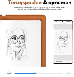 HUION - Smart Notebook - Digitaal notitieblok met Bluetooth 5.0 , voor schrijven en schetsen, compatibel met alle grote merken — thumbnail 9